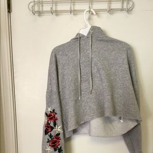 Cropped Hooded Sweater